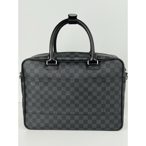Louis Vuitton Damier Graphite Icart Business Bag Briefcase Handbag Black - Picture 7 of 16